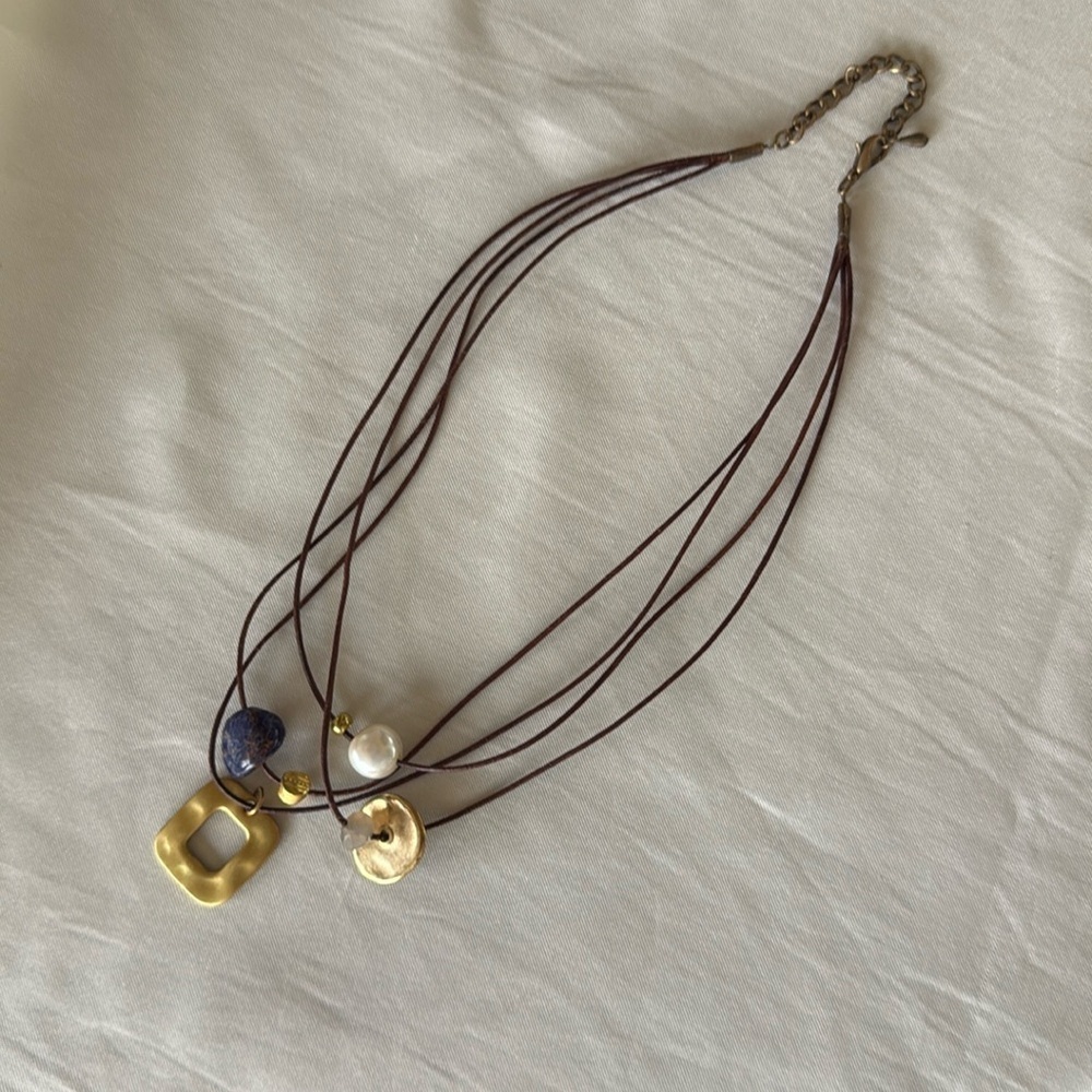 Artisan Made in Spain Marais Necklace Rosanna de la Riva Handmade Multi-Strand - Picture 4 of 8